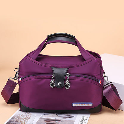 Red Wine Women's Leather Crossbody Purse - Do-It-All Handbag - skyjackerz