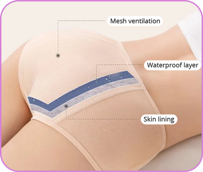 Cotton High Waisted Abdominal Underwear - skyjackerz