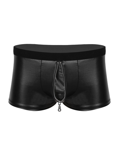 Black / M Men's Leather Club Underwear - skyjackerz