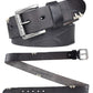 Black / 105 Men's Designer Retro Leather Belt - skyjackerz