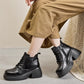 Black / 5 Women's Thick High-Heel Ankle Boots - skyjackerz