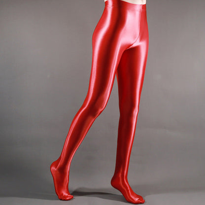 Women's Shiny Satin Sport Stockings - skyjackerz