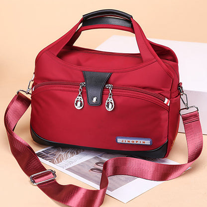 Red Wine Women's Leather Crossbody Purse - Do-It-All Handbag - skyjackerz