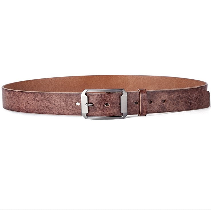 Men's Alloy Pin Buckle Advanced Leather Belt - skyjackerz