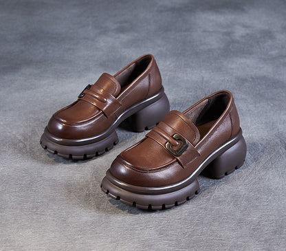 Women's Thick High Heel Casual Shoes - skyjackerz