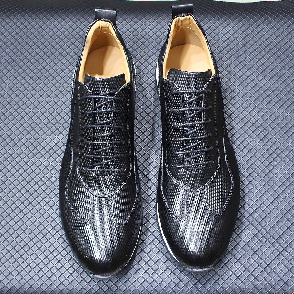 Handcrafted Genuine Leather Oxford Sneakers - skyjackerz