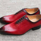 Red / 6 Men's Timeless Handcrafted Wedding Oxfords - skyjackerz