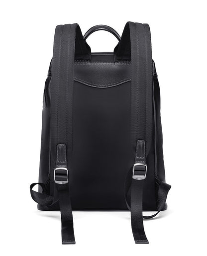 Black Men's Leather Large Water-Resistant Bag - skyjackerz