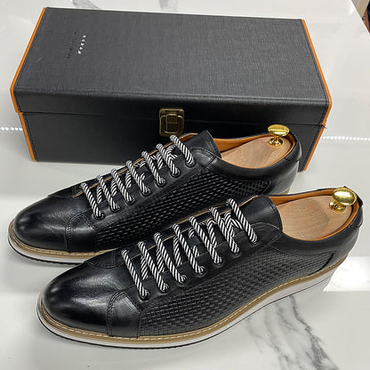 Men's Premium Leather Business Sneakers - skyjackerz