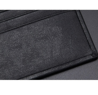 A Men's Designer Long Stag Leather Wallet - skyjackerz