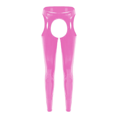 Women's Cutout Leather Pants - skyjackerz