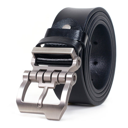 Black / 105 (cm) Casual Business Belt for Men - skyjackerz