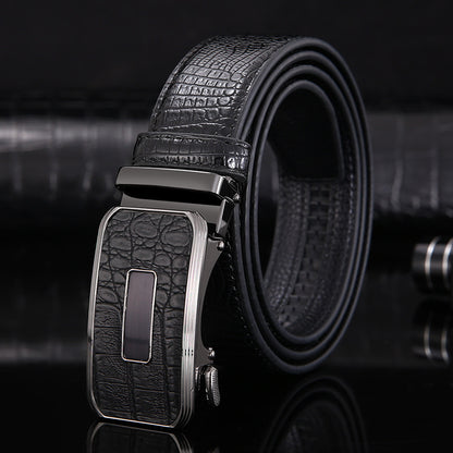1 / 105 cm Men's Designer Automatic Leather Belt - skyjackerz