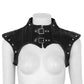 Women Leather Goth Chest Harness - skyjackerz