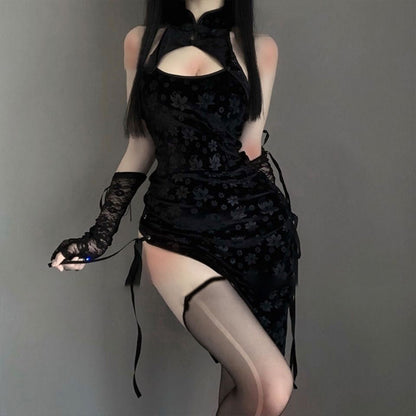 Black / One-Size Chinese Lingerie Top for Women - skyjackerz