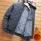 Grey / L Men's Fleece-Lined Bomber Jacket - skyjackerz