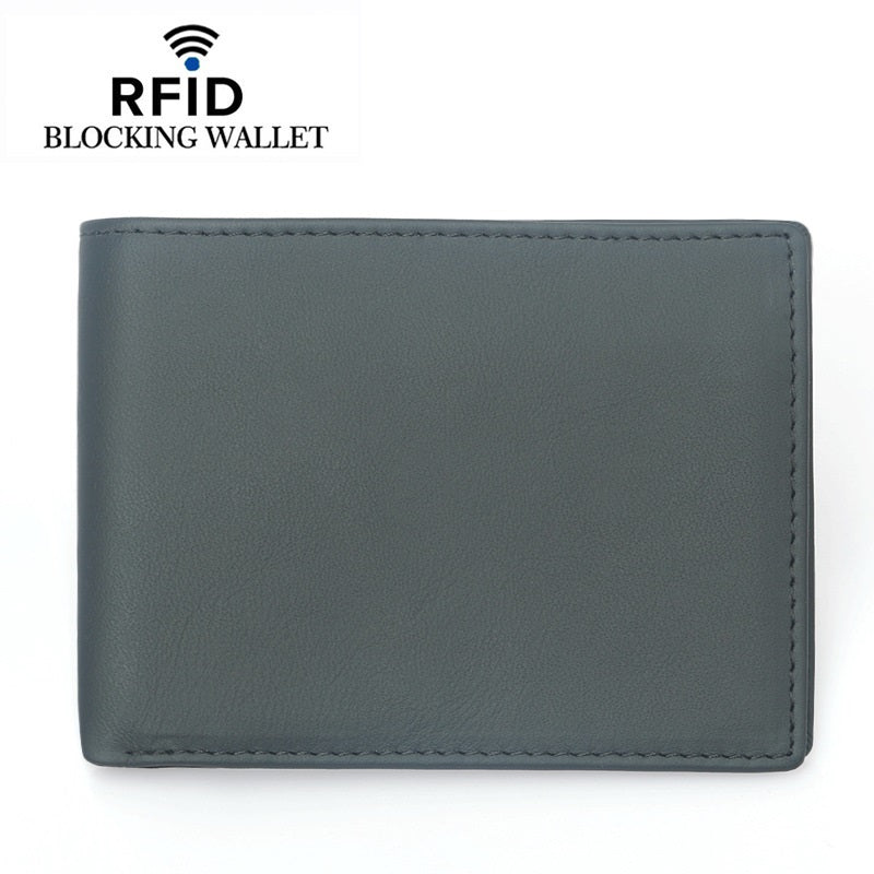 Men's Business RFID Blocking Leather Wallet - skyjackerz