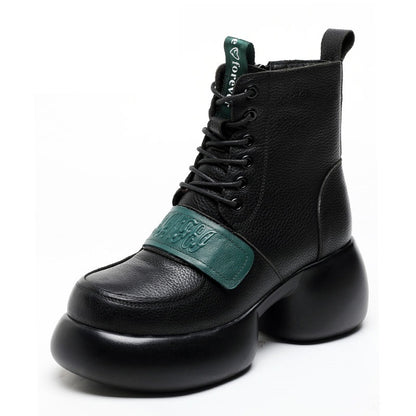 Women's Chunky High Heel Ankle Boots - skyjackerz