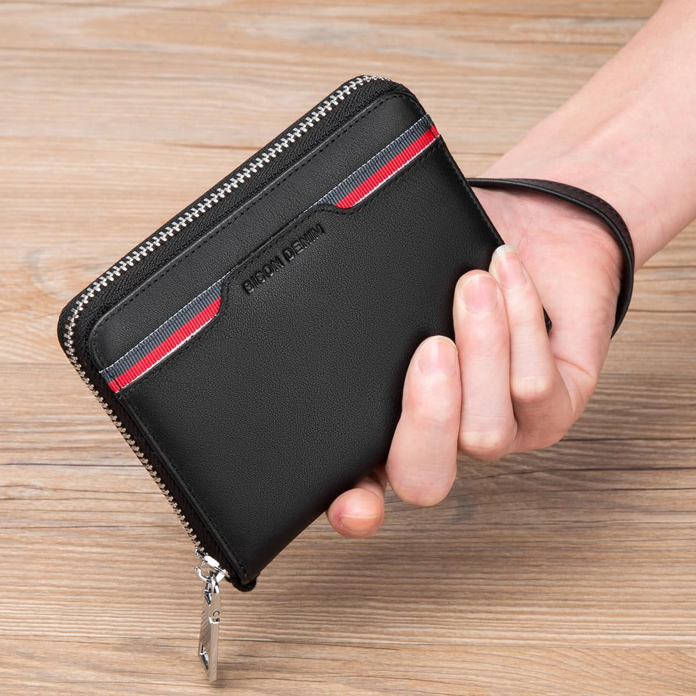 Men's Leather Compact Cards Wallet - skyjackerz