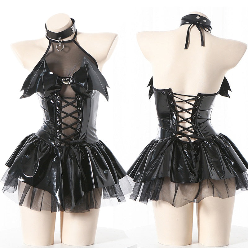 Black Women Carnival Night Vampire Demon Dress - skyjackerz