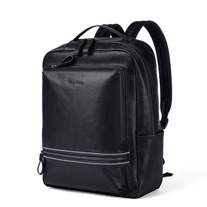 Men's Cowhide Leather Laptop Backpack - skyjackerz