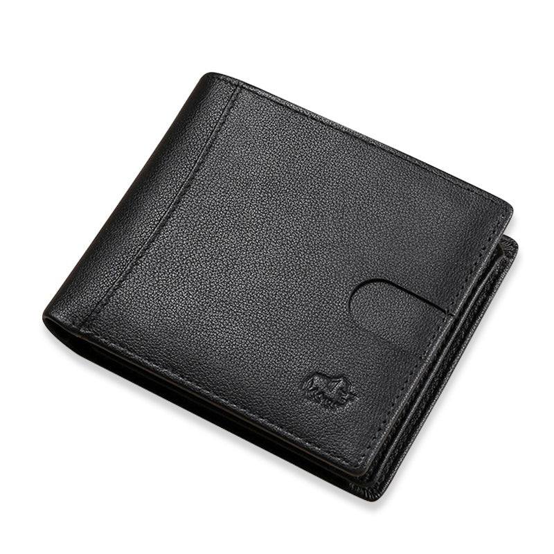 Black Men's Business Classic Bifold Wallet - skyjackerz