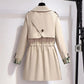 Women's Formal Mid-Length Trench Coat - skyjackerz