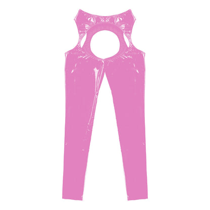 Women's Cutout Leather Pants - skyjackerz
