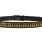 Rivet Studded Cowskin Leather Belt For Men - skyjackerz