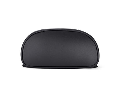 Black Men's Leather Large Water-Resistant Bag - skyjackerz