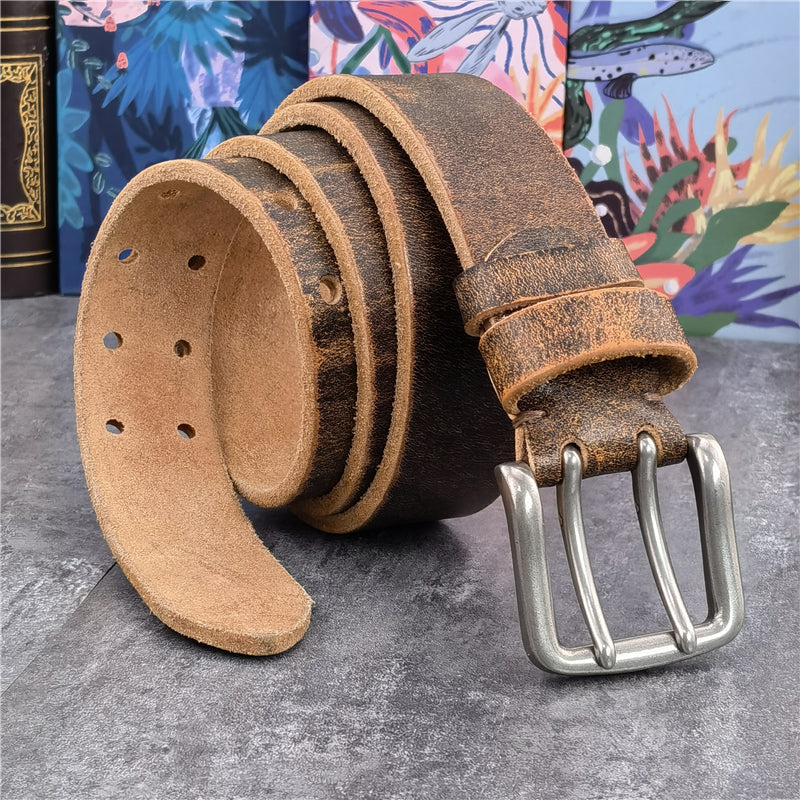 Retro Style Men's Leather Belt - skyjackerz