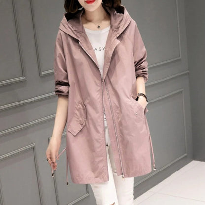 Women's Urban Mid-Length Windbreaker - skyjackerz