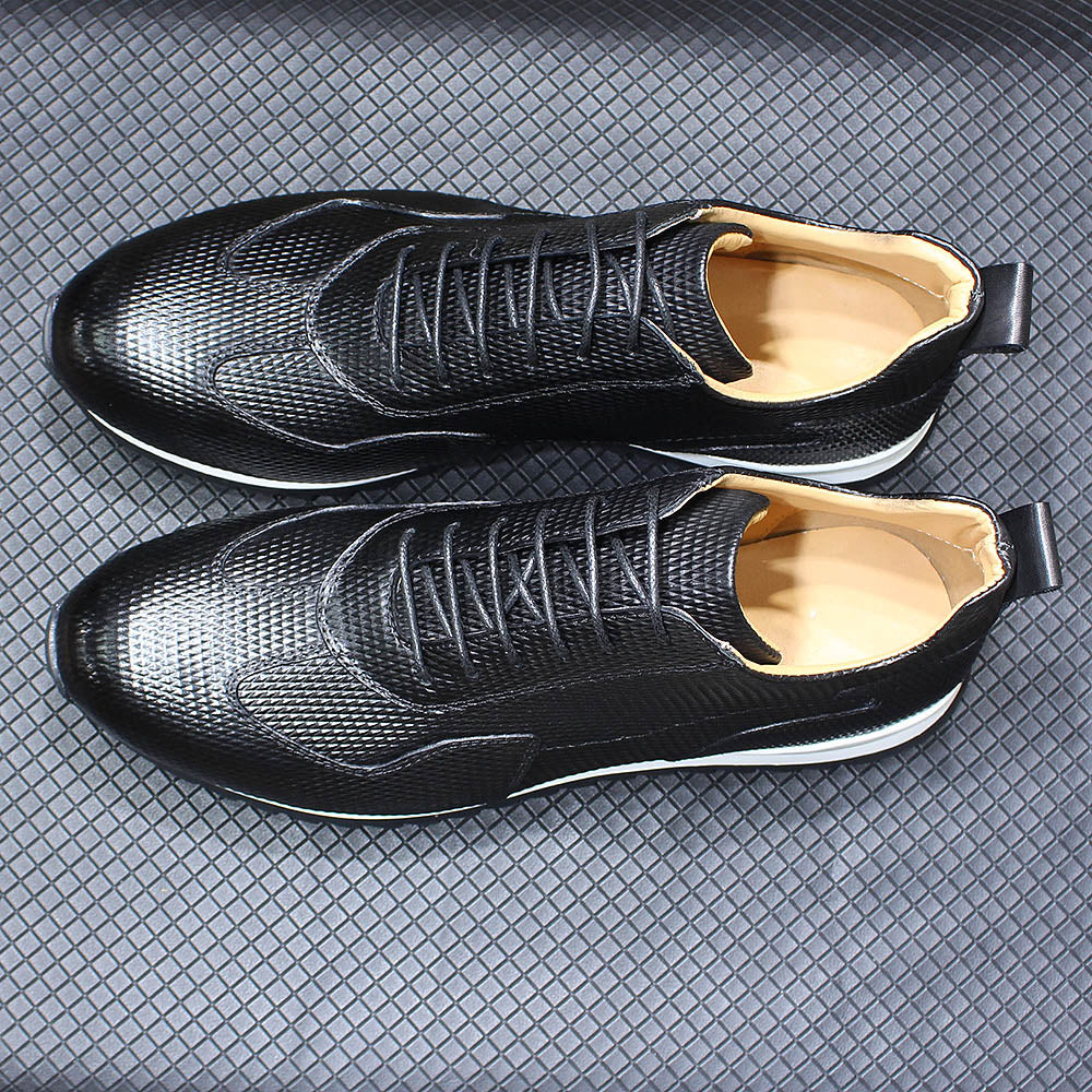 Handcrafted Genuine Leather Oxford Sneakers - skyjackerz