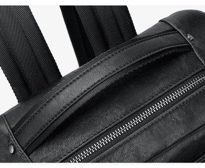 Men's Cowhide Leather Laptop Backpack - skyjackerz