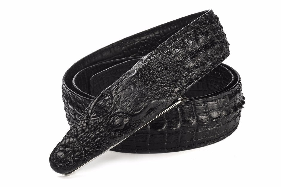 Men's Stylish Crocodile Leather Belt - skyjackerz