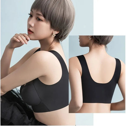 Night Black / L / One-Size 3Pcs Push Up Woman Bralette Set - skyjackerz