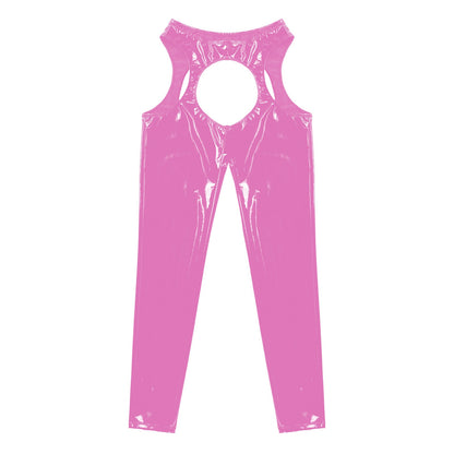 Women's Cutout Leather Pants - skyjackerz