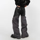 Men's Designer Straight Leather Trousers - skyjackerz