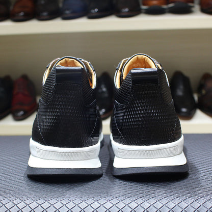 Handcrafted Genuine Leather Oxford Sneakers - skyjackerz