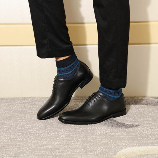 Black / 6 Men's Soft Leather Formal Shoes - skyjackerz