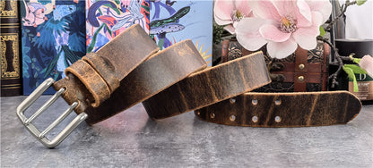 Retro Style Men's Leather Belt - skyjackerz