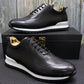 Men's Leather Lace-Up Sneakers - skyjackerz