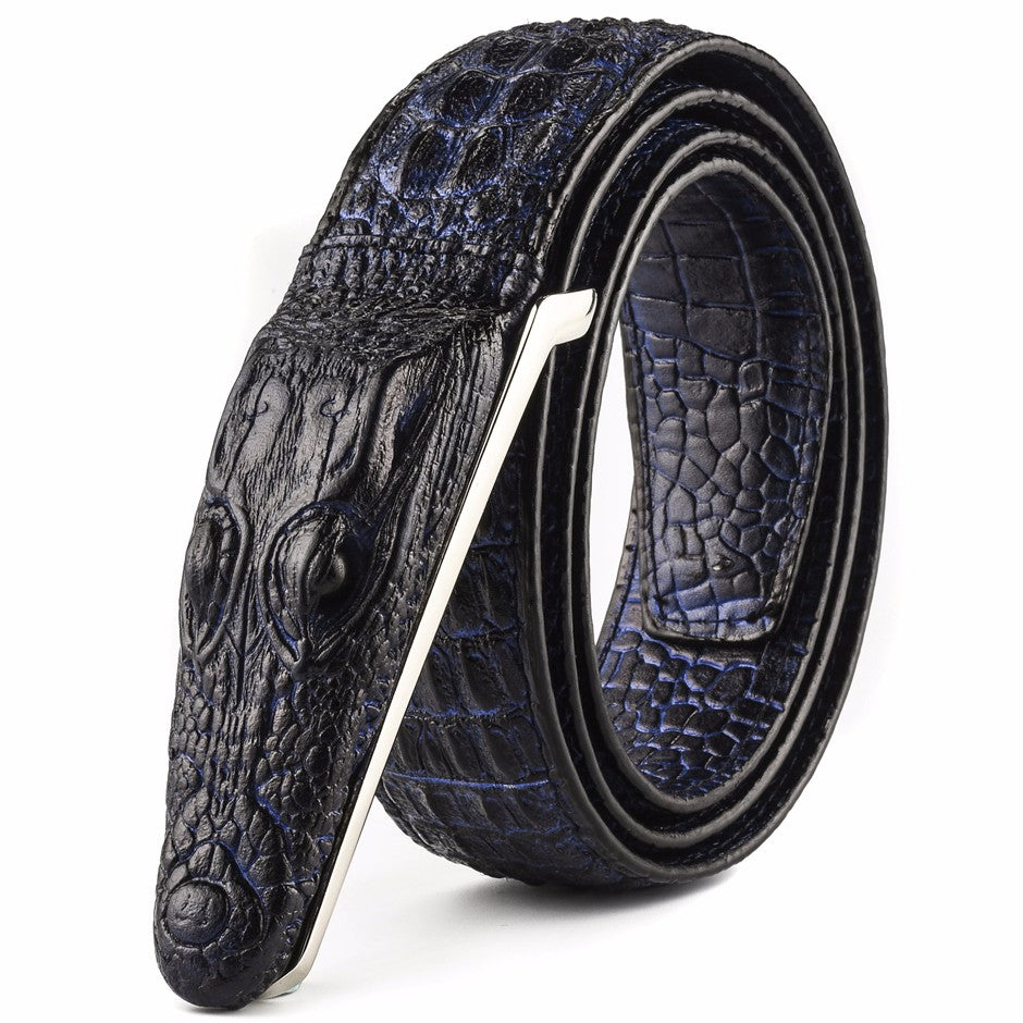 Men's Stylish Crocodile Leather Belt - skyjackerz