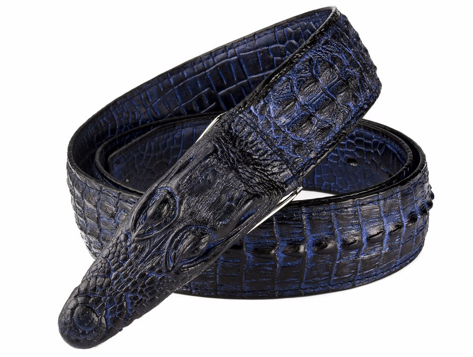 Men's Stylish Crocodile Leather Belt - skyjackerz