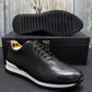 Men's Leather Lace-Up Sneakers - skyjackerz