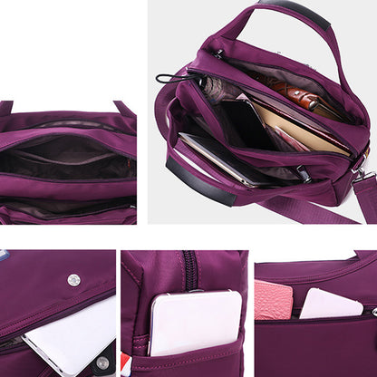 Red Wine Women's Leather Crossbody Purse - Do-It-All Handbag - skyjackerz