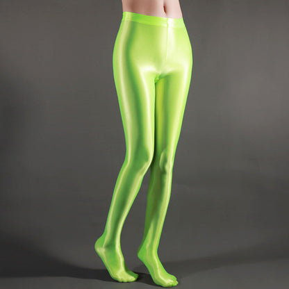 Women's Shiny Satin Sport Stockings - skyjackerz
