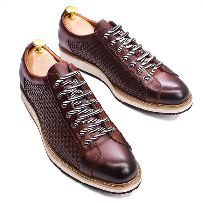 Men's Premium Leather Business Sneakers - skyjackerz