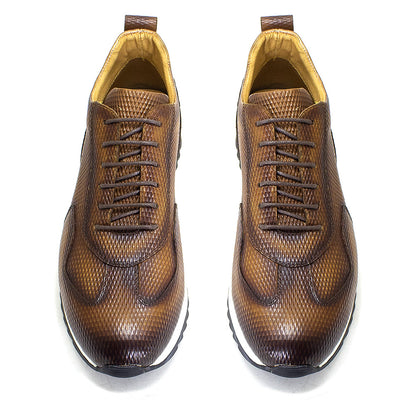 Handcrafted Genuine Leather Oxford Sneakers - skyjackerz