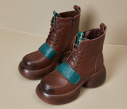 Women's Chunky High Heel Ankle Boots - skyjackerz